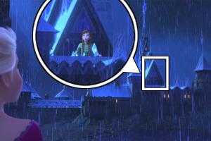 Anna in the Arendelle castle balcony 