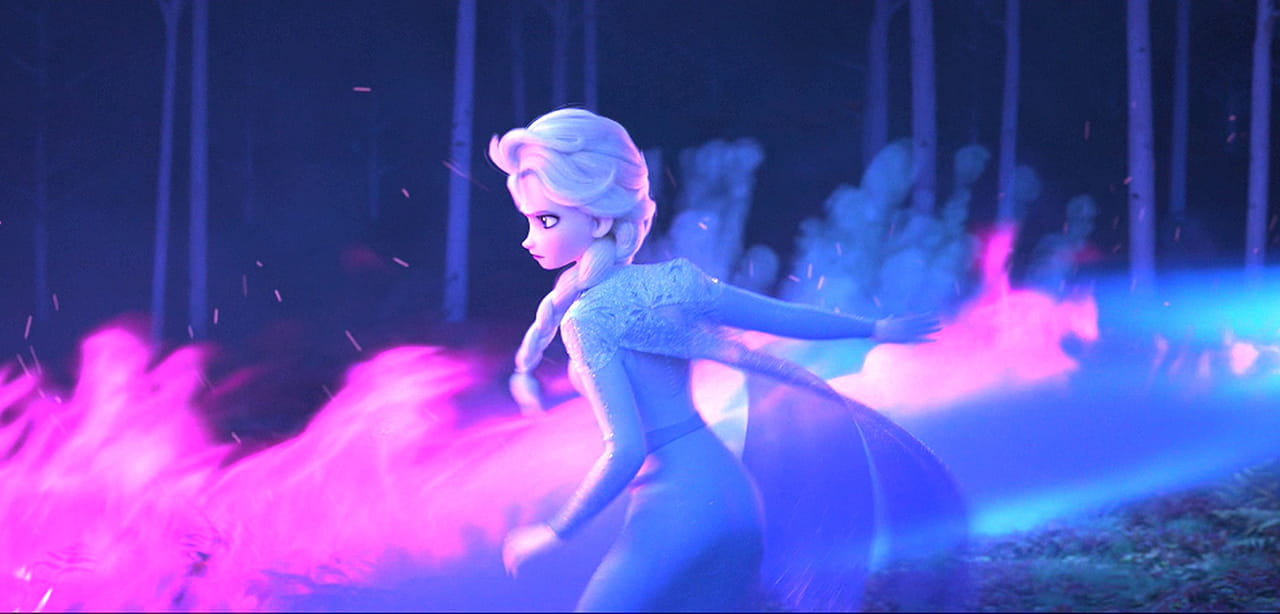 Elsa chasing Bruni