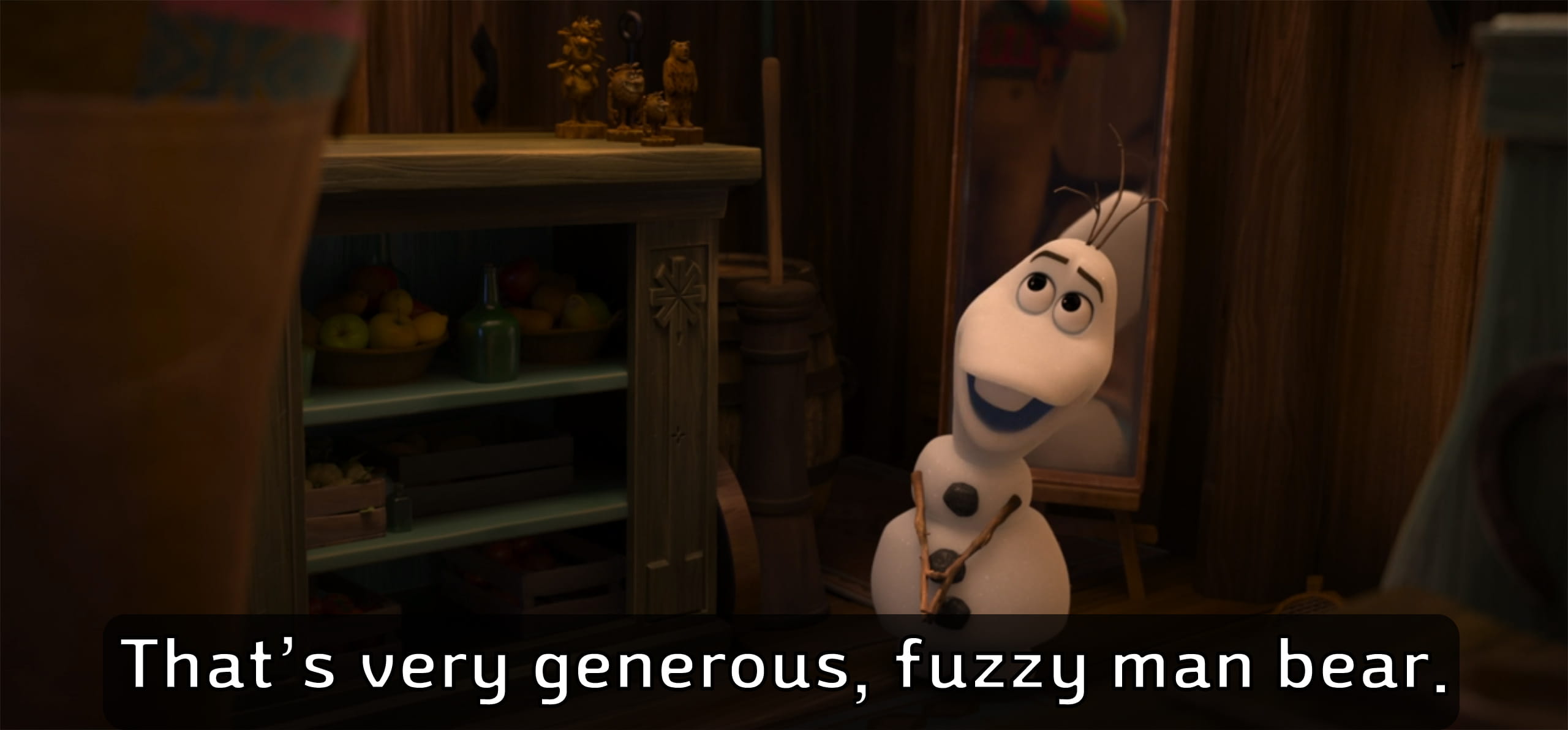 Olaf calling Oaken as bear