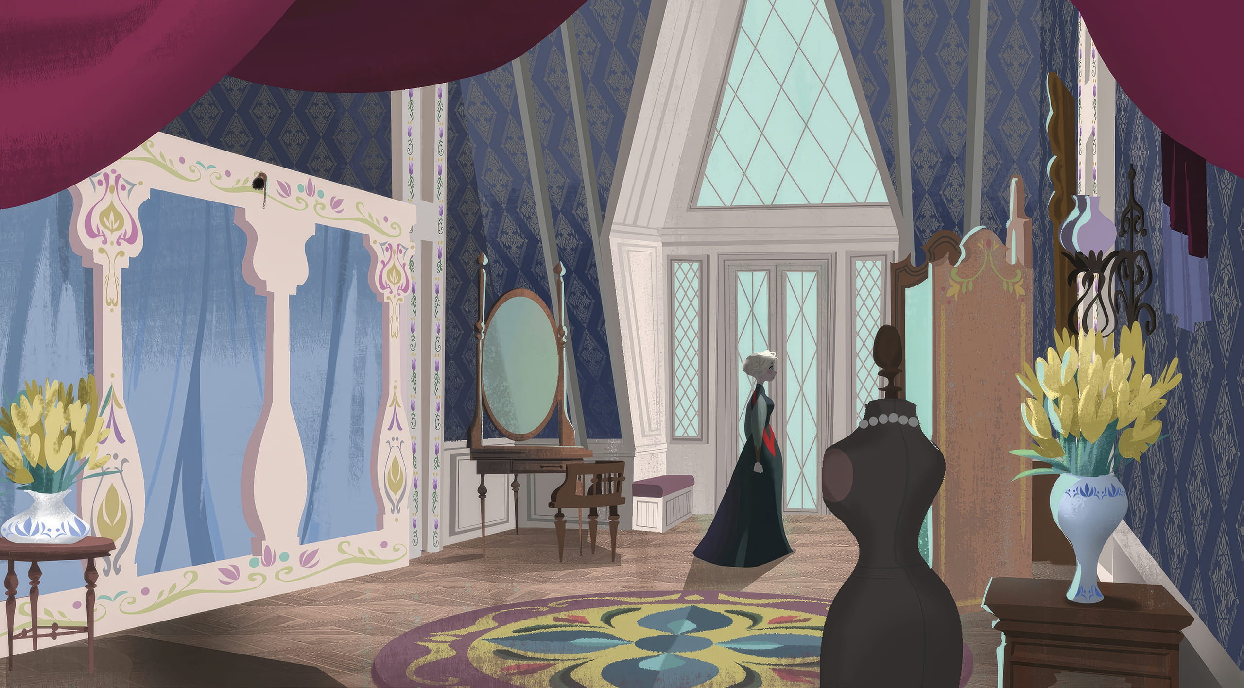 Arendelle castle&rsquo;s dressing room